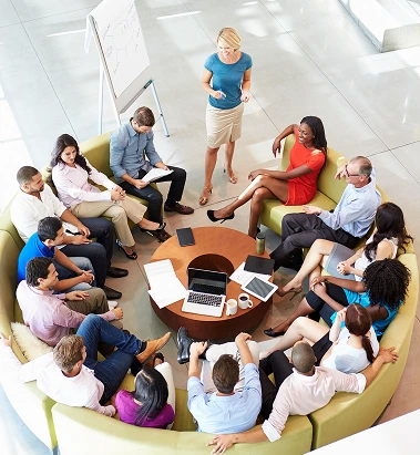 Collaborative team discussion